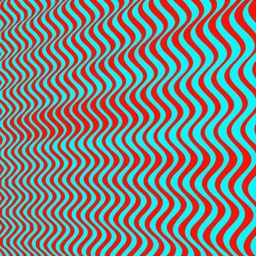 3D wavy background. Dynamic effect. Pattern with optical illusion. Illustrazione stock