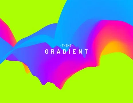 3D wavy background with dynamic effect. Abstract vector illustration. Stock Illustration