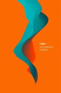 3d wavy background. Dynamic effect. Abstract vector illustration. Stock Illustration