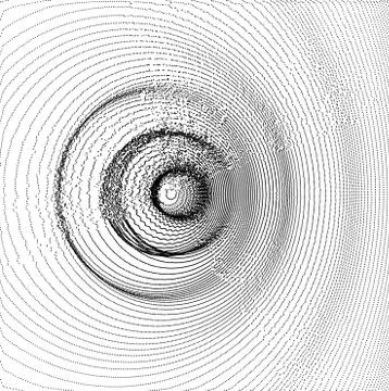 3D wavy background with ripple effect. Vector illustration with particle. Stock Illustration