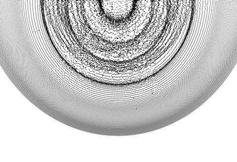 3D wavy background with ripple effect. Vector illustration with particle. Stock Illustration