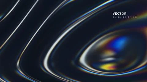 3d wavy fluorescent surface. Stock Illustration