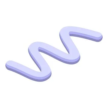 3d wavy line creating abstract and modern design element Stock Illustration