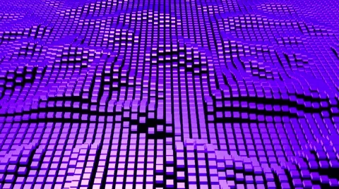 3d  Wavy Squares Surface Stock Footage 62970727