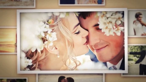 3D Wedding Photo Slideshow - Love Story Stock After Effects