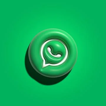 3D WhatsApp Icons - Editable vector eps Stock Illustration