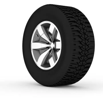 3d wheel. Stock Illustration