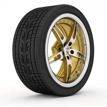 3d wheel. Stock Illustration