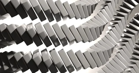 3d white blocks background Stock-Footage 331745206