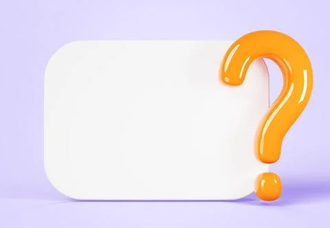 3d white board with question mark icon on purple background render. Quiz game イラスト素材