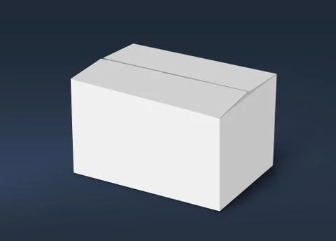 3D White Box mock up concept series Stock Illustration