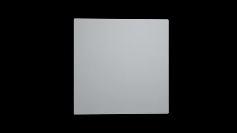 3D white box turn on 90 degrees. Stock Footage 128488269