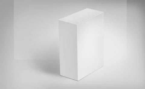 3D White Boxes on Ground Concept Series 스톡 일러스트