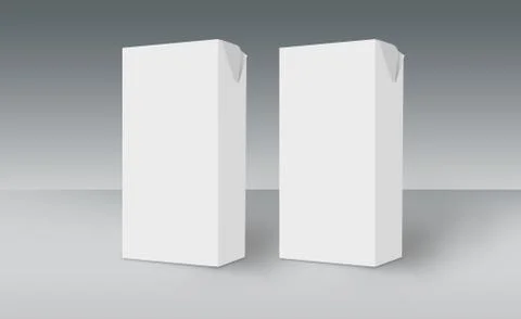 3D White Boxes on Ground Concept Series Stock Illustration