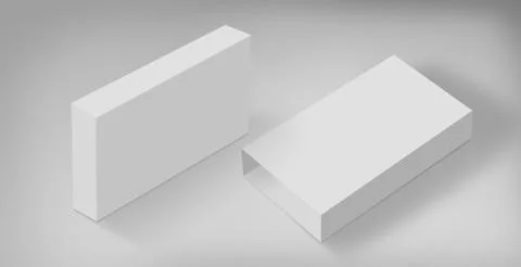 3D White Boxes on Ground Concept Series Stock Illustration