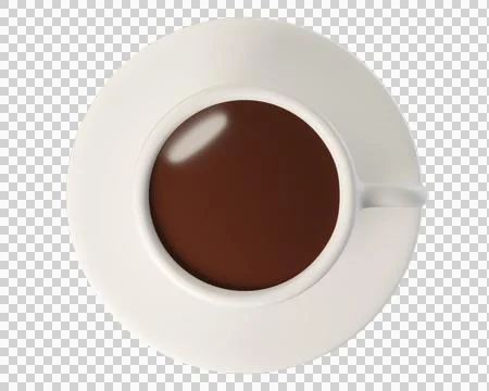 3d White Ceramic Coffee Cup Stock Illustration