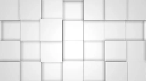 3D White Cubes Loop Stock Footage 50636810
