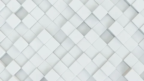 3D White Geometric Rhombic Abstract Background - Animation Loop 4K Stock Footage 118259828