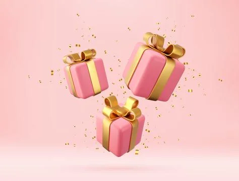 3d white gift boxes Illustrazione stock