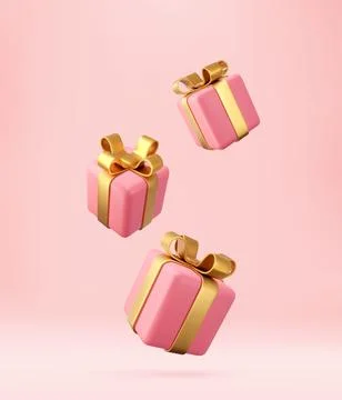 3d white gift boxes Illustrazione stock