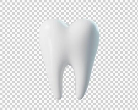 3d White Human Tooth Stock Illustration