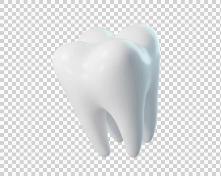 3d White Human Tooth Stock Illustration