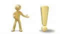 3d white man with exclamation mark, isolated white background HD Footage