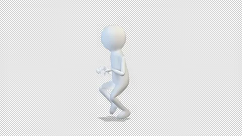3d white man sneaks 库存影片 163337025
