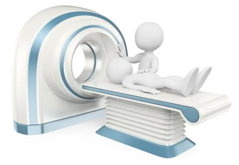 3D white people. Computed tomography. CT Stock Illustration
