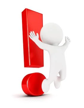 3d white people eureka Illustrazione stock