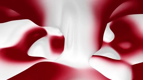 3d white red cherry milk slow motion flow animation Video stock 341151930