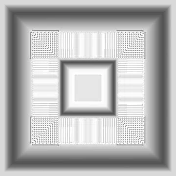 3d white seamless pattern. Vector neumorphism style light background. Surface Ilustración de archivo