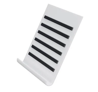 3d white sheet of paper document office with strokes logo icon. management イラスト素材