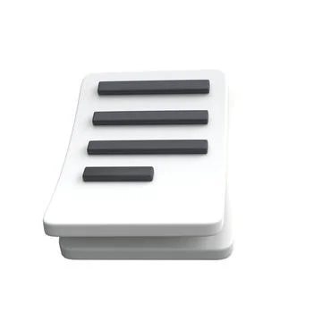 3d white sheet of paper document office with strokes logo icon. management 스톡 일러스트