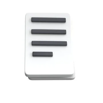 3d white sheet of paper document office with strokes logo icon. management 스톡 일러스트