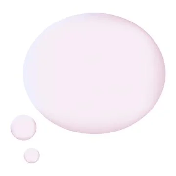 3d white speech bubble, social media chat message icon. Empty text bubble Stock Illustration