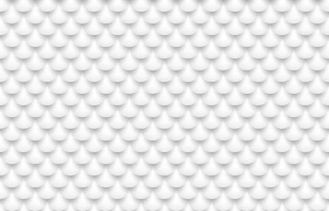 3D white sphere seamless pattern clean background and texture. Vector illustr Illustrazione stock