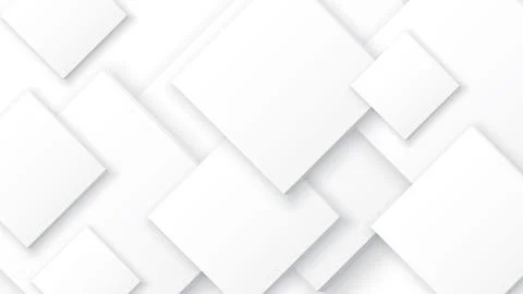 3D white square plate multiple size overlap background graphic illustration. Stock Illustration