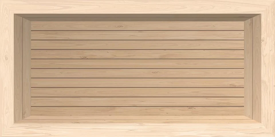 3D Whitewashed wooden rectangle box have space for placing products present.. イラスト素材