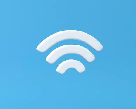 3D Wi-Fi icon Stock Illustration