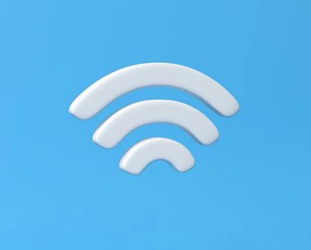 3D Wi-Fi icon Stock Illustration