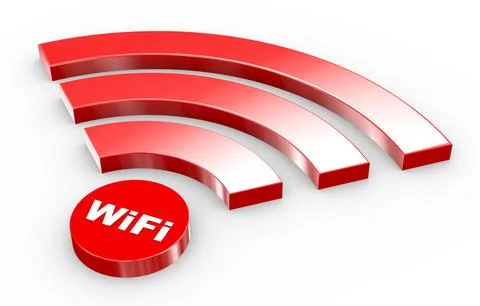 3d wifi symbol Stock Illustration