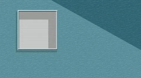 3d Windows isolated on blue colored background. Stock Illustration