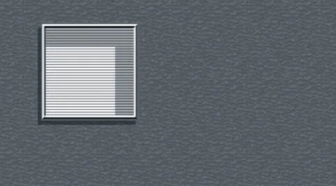 3d Windows isolated on blue colored background. Stock Illustration