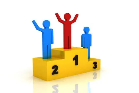 3d winner Stock Illustration