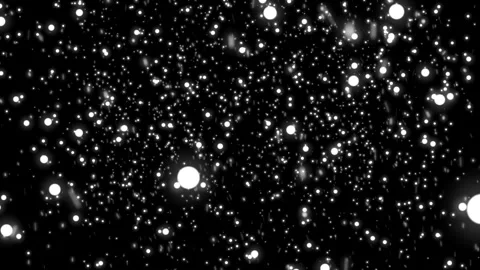 3D winter snow flakes animated particles... | Stock Video | Pond5