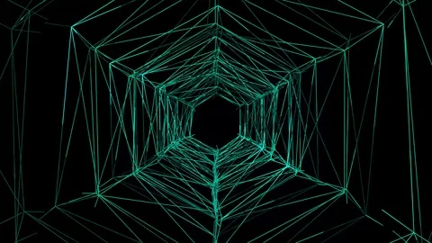 3D Wire Tunnel Video stock 104459262