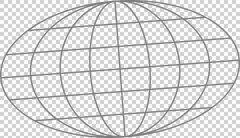 3D wireframe globe is rotating with curved intersecting grid lines, transparent Stock Illustration