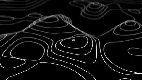 3D wireframe terrain Stock Footage 306068813