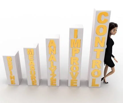 3d woman with basic rules of growth concept 3d woman with basic rules of g... Stock Photos
